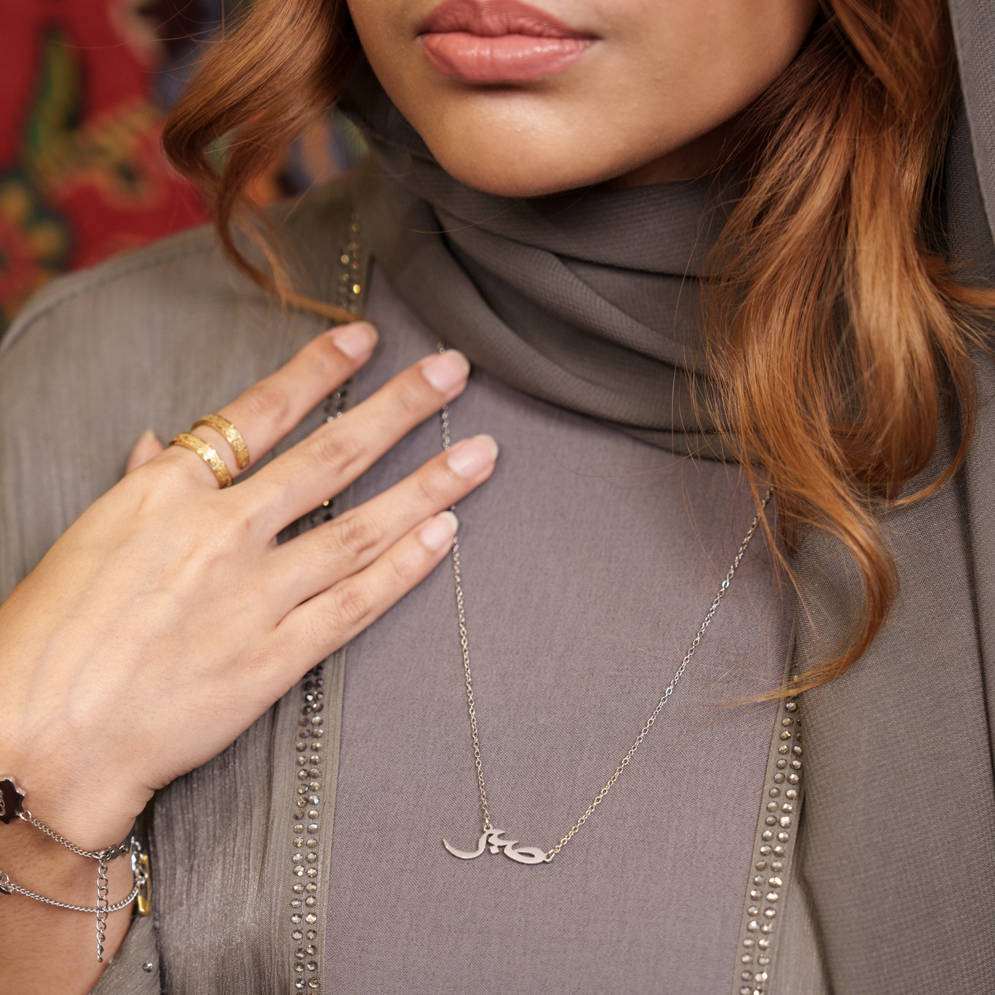 Sabrun Jameel - Silver Necklace
